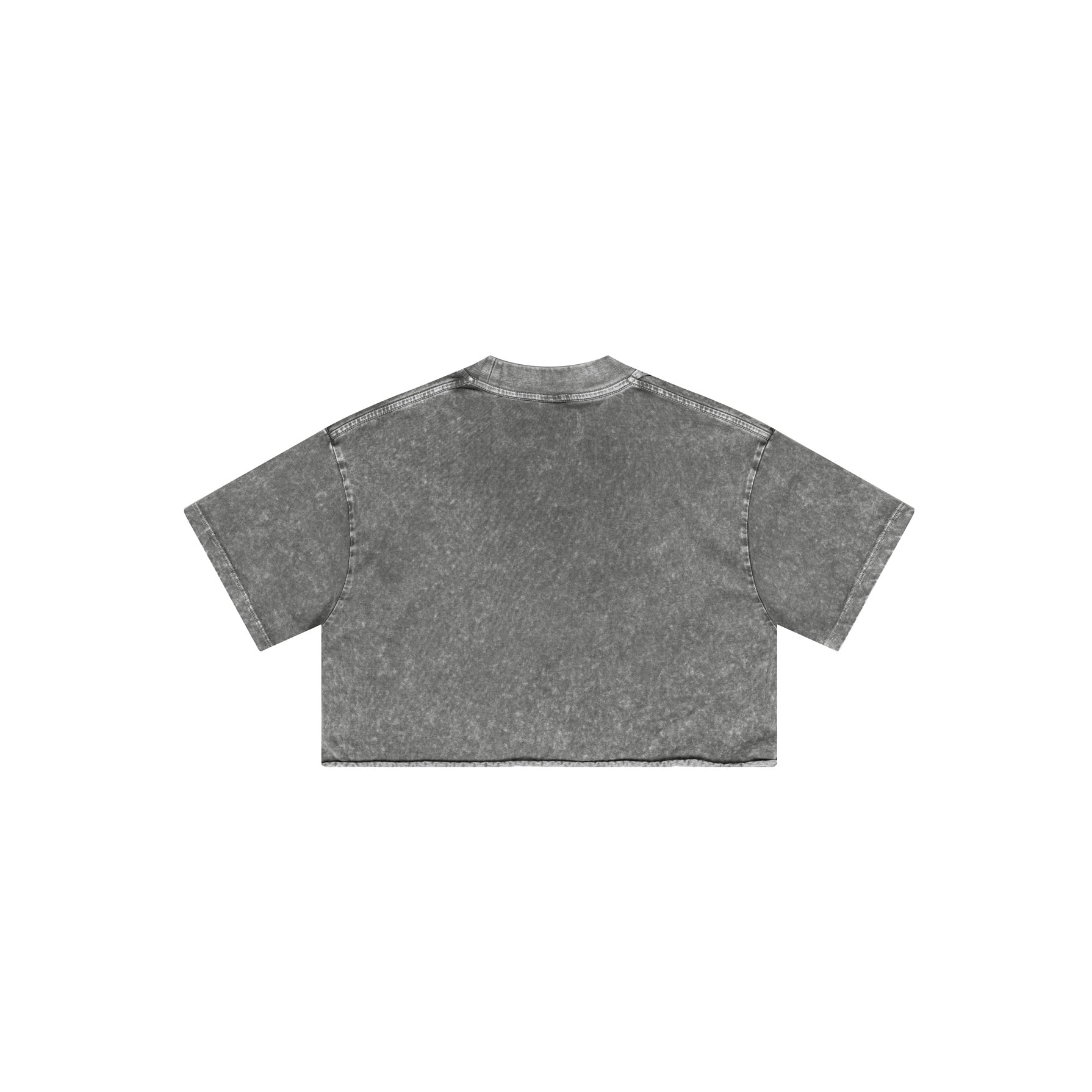 250GSM Women's Crop Top T-Shirt Gray