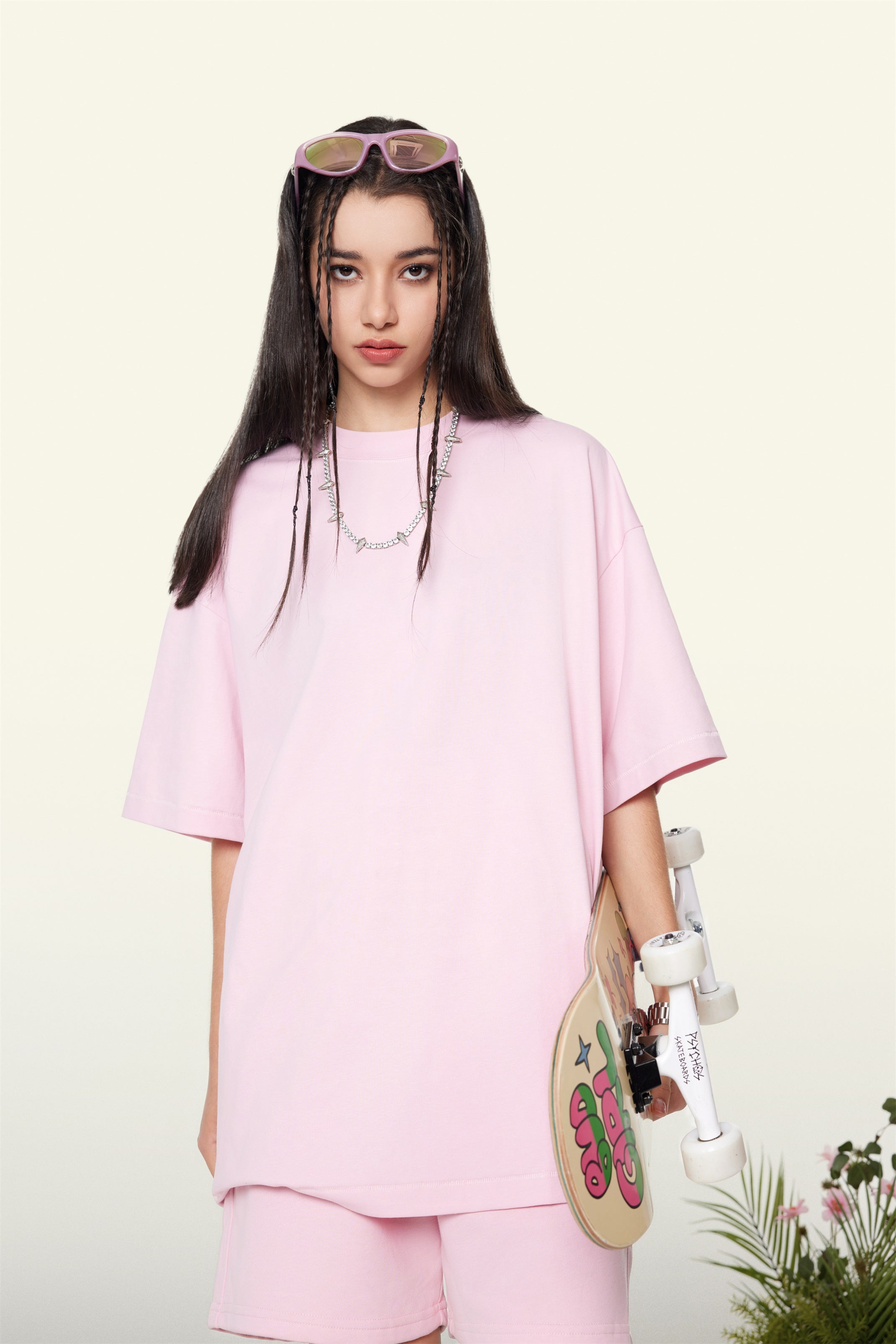 230GSM Women’s Cool-Touch Sports T-shirt Pink
