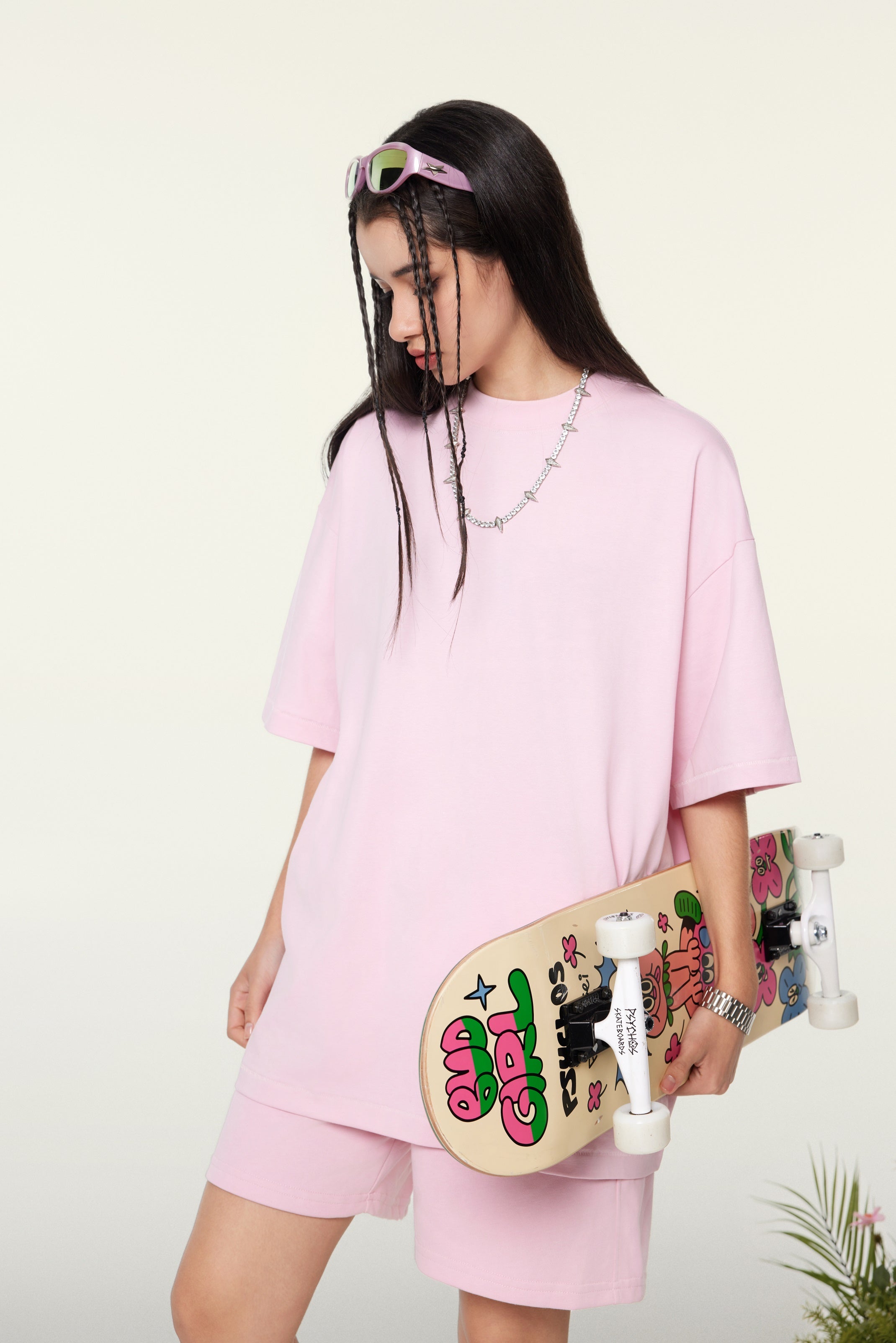 230GSM Women’s Cool-Touch Sports T-shirt Pink
