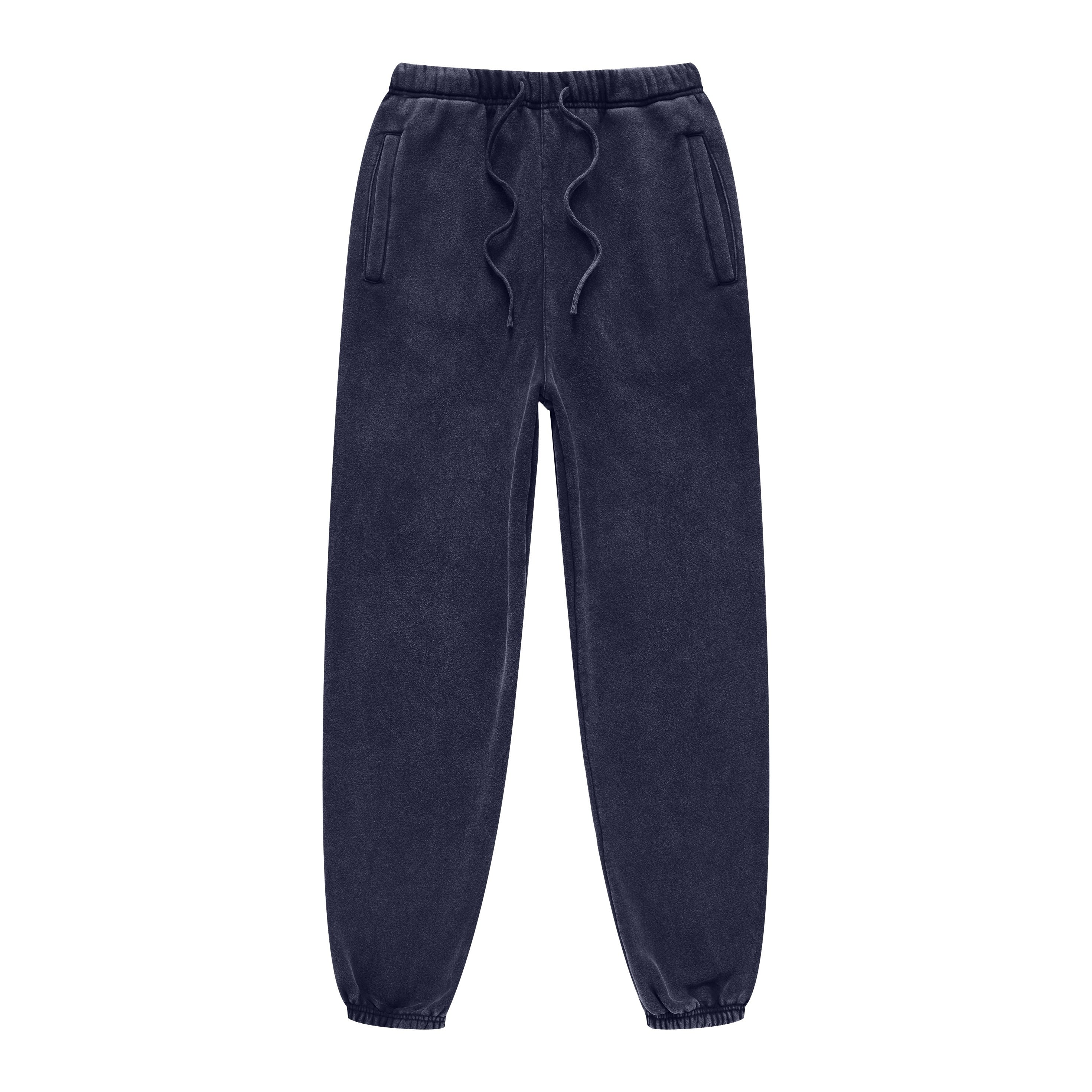 440GSM Unisex Relaxed Fit Loopback Terry Jogger Pants Royal Blue