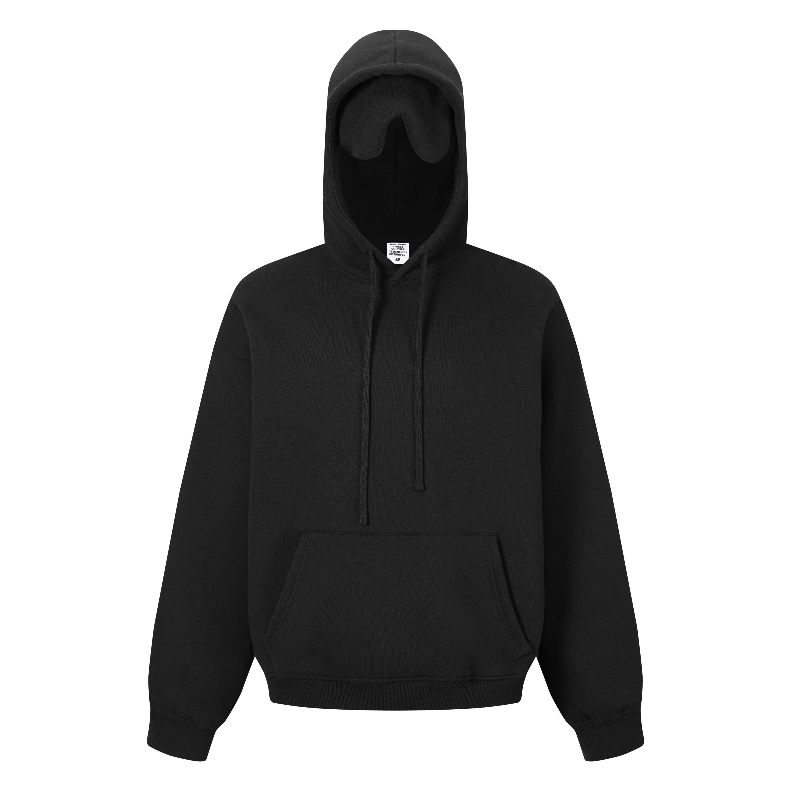 345GSM Men’s Eye-Patch Hoodie Black