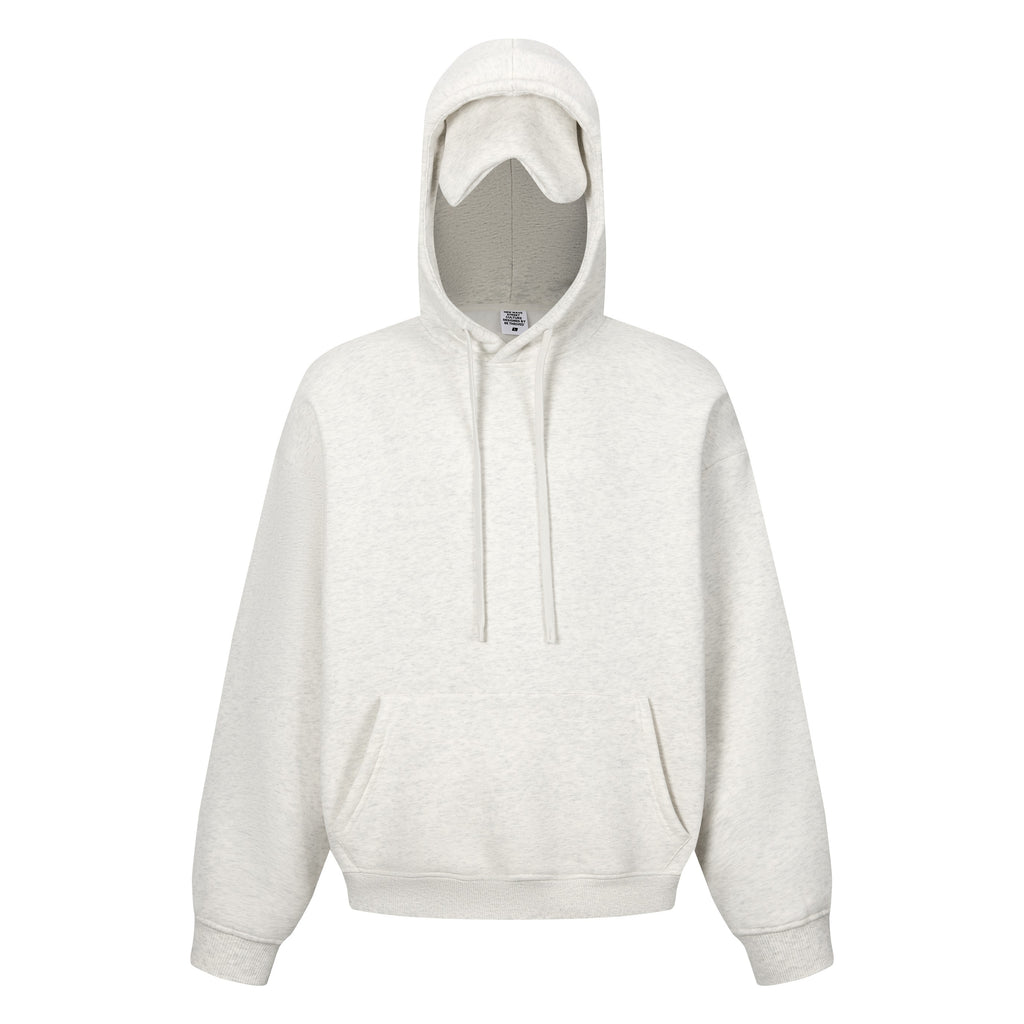 345GSM Men’s Eye-Patch Hoodie Oatmeal Gray