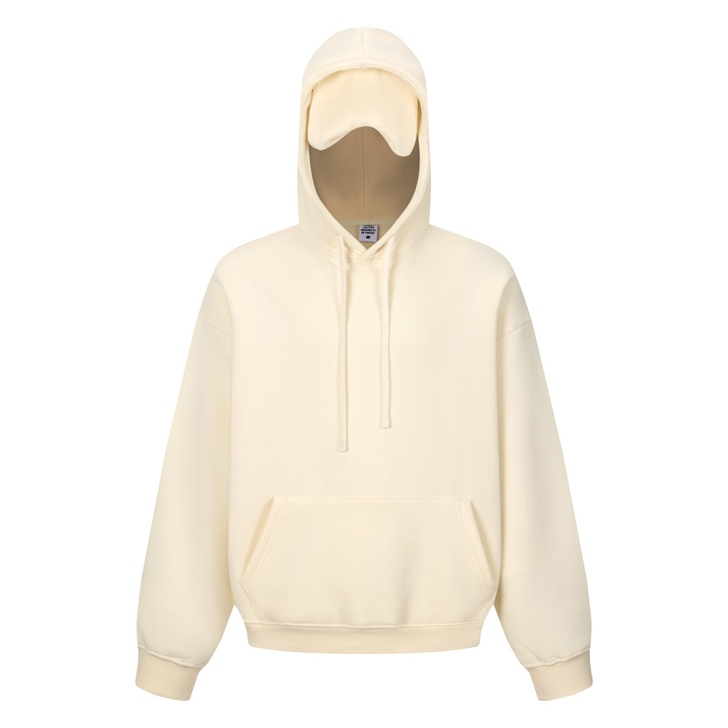345GSM Men’s Eye-Patch Hoodie Cream Apricot