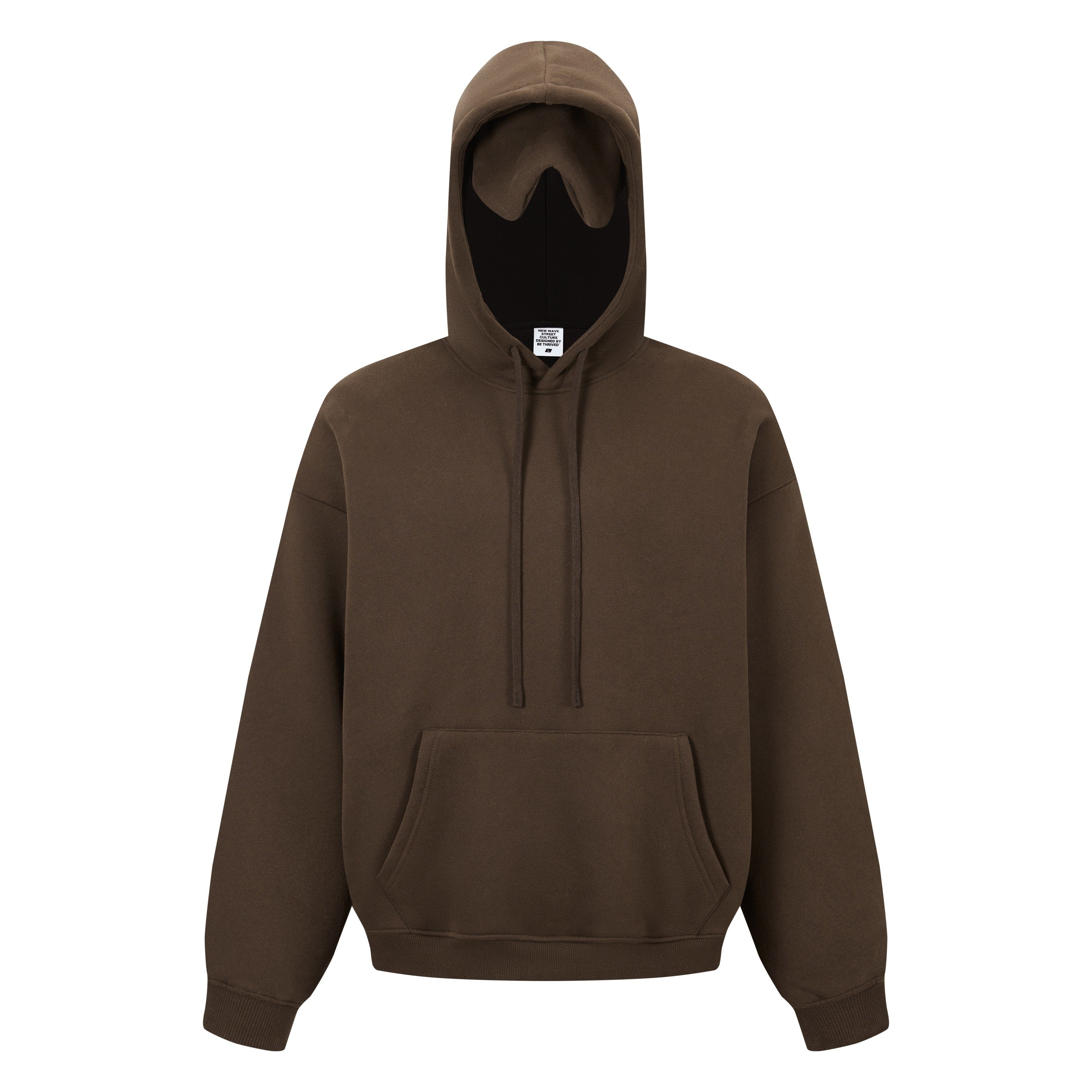 345GSM Men’s Eye-Patch Hoodie Brown Tan