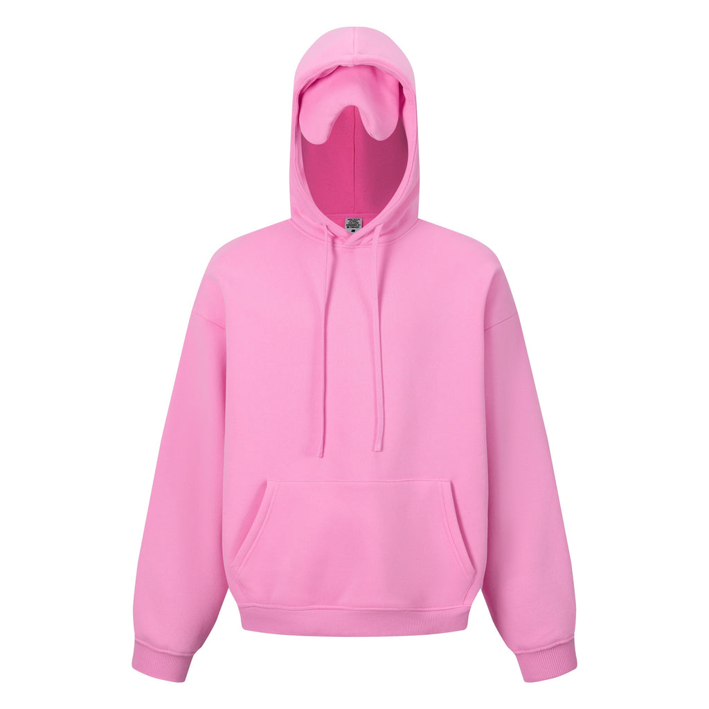 345GSM Men’s Eye-Patch Hoodie Peach Pink