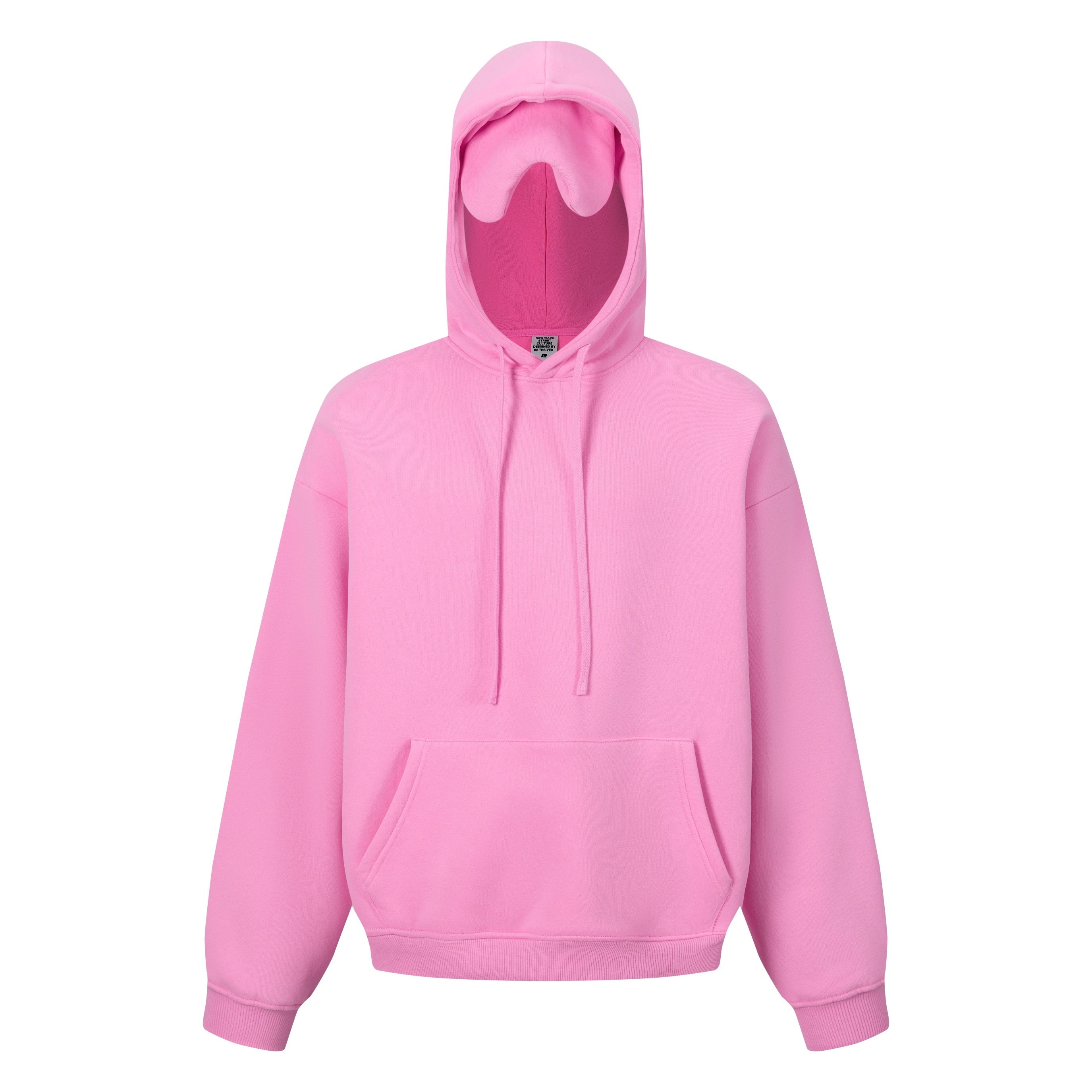 345GSM Men’s Eye-Patch Hoodie Peach Pink