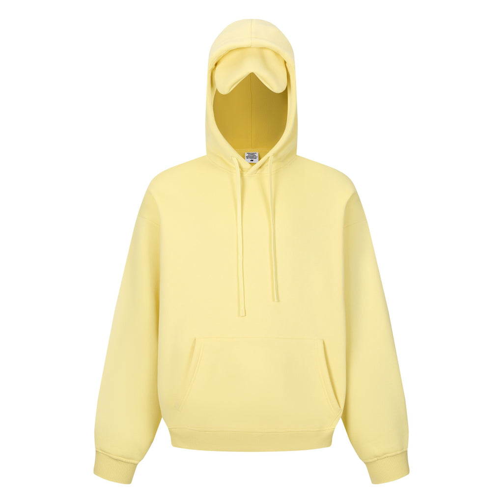 345GSM Men’s Eye-Patch Hoodie Pale Yellow