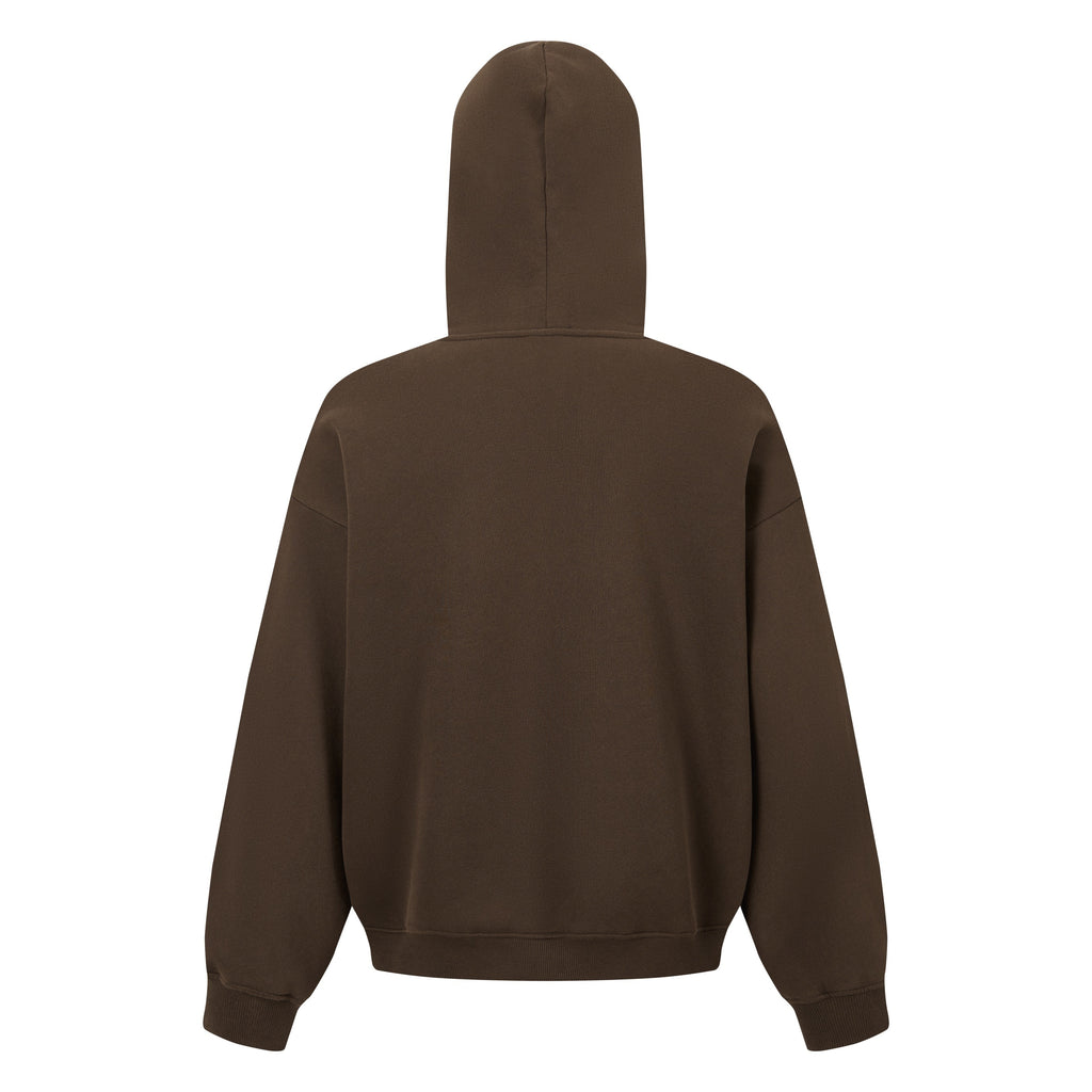 345GSM Men’s Eye-Patch Hoodie Brown Tan