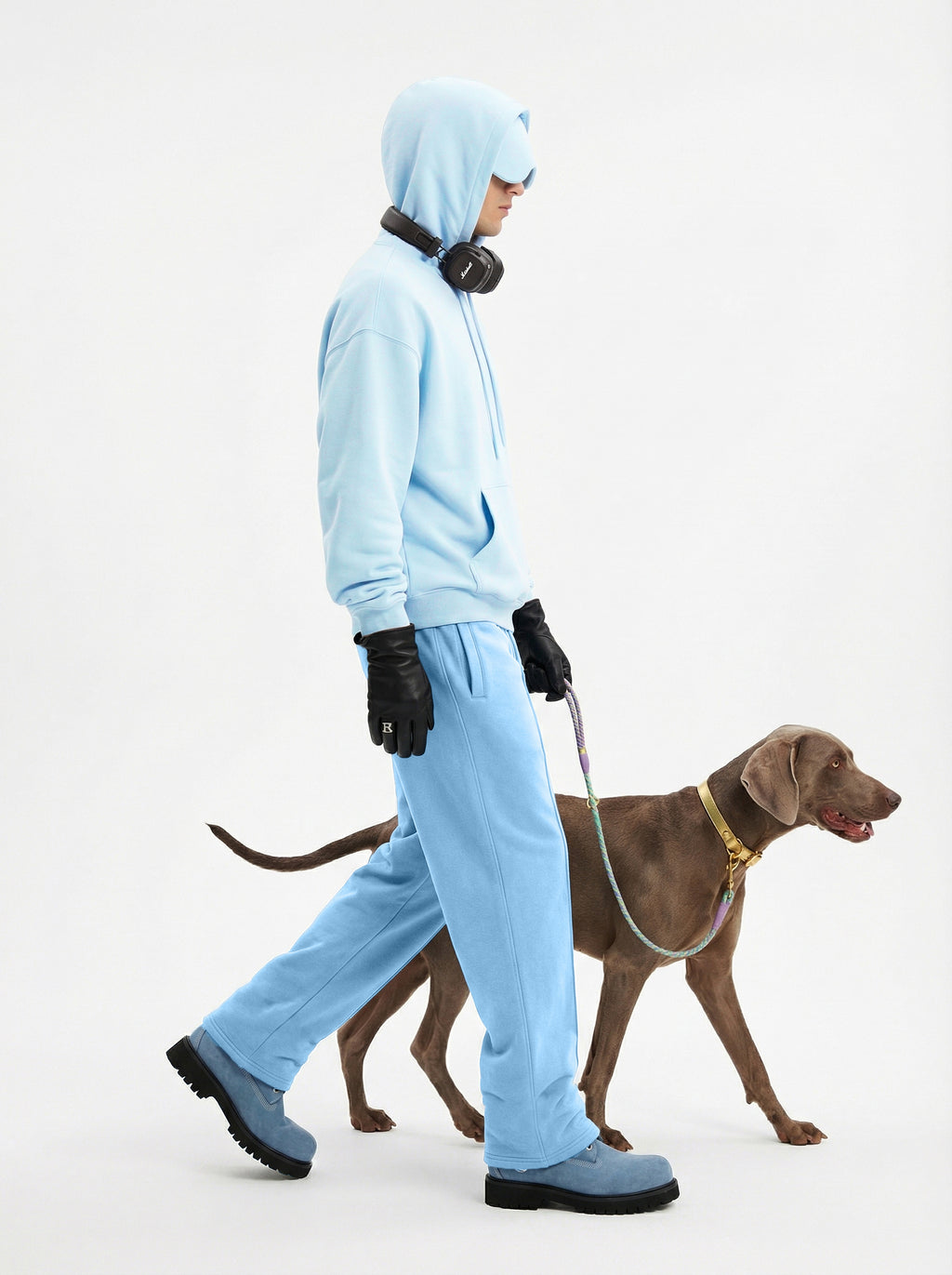 345GSM Men’s Eye-Patch Hoodie Baby Blue