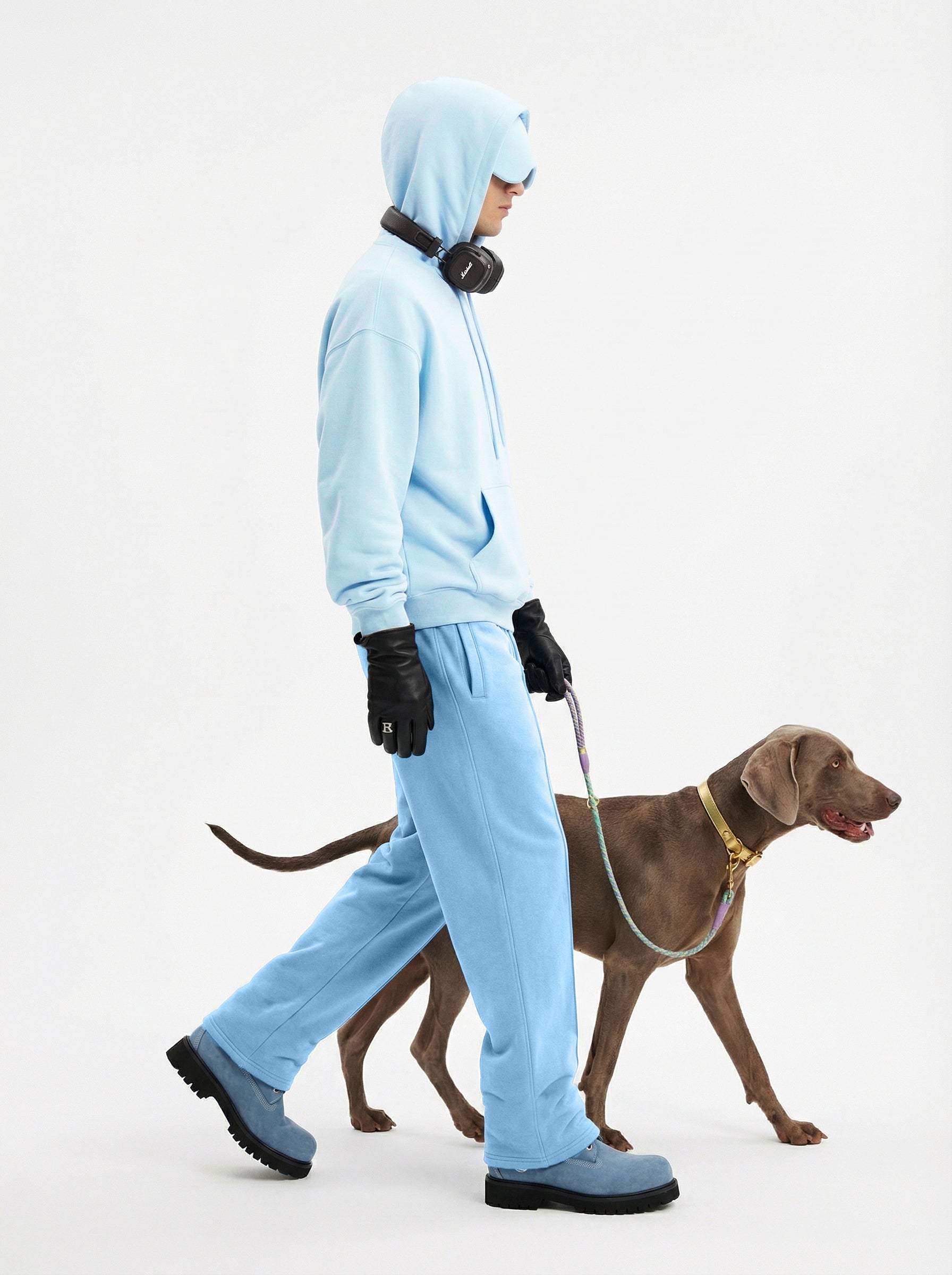 345GSM Men’s Eye-Patch Hoodie Baby Blue