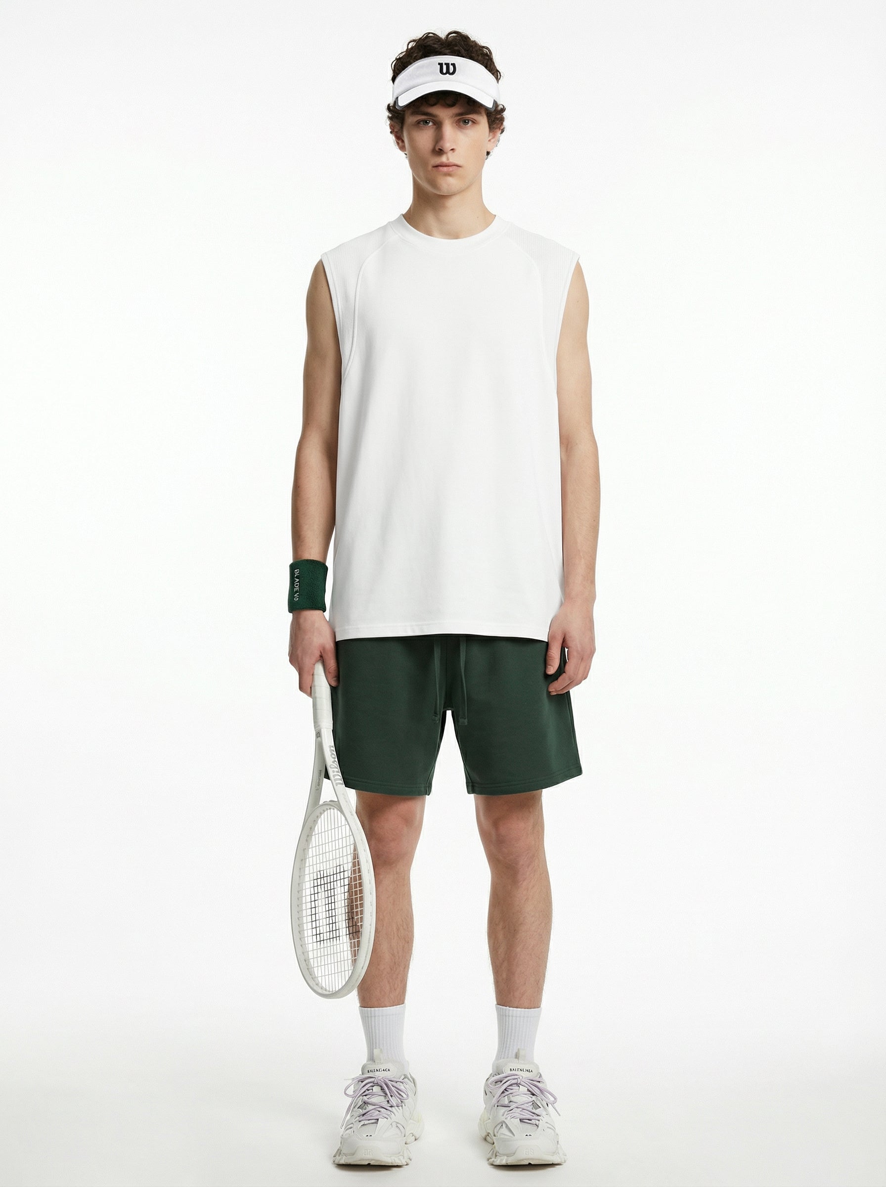 220GSM Men's Lyocell Cooling Cotton Panel T-Shirt White